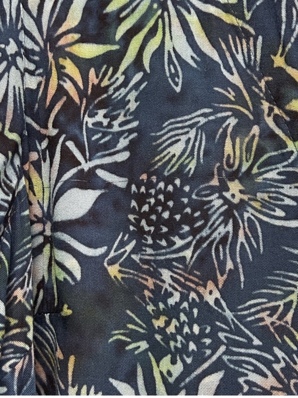 Soft Surroundings Floral Split-Panel Tunic in Caribbean-Turquoise  NWT - Picture 10 of 10